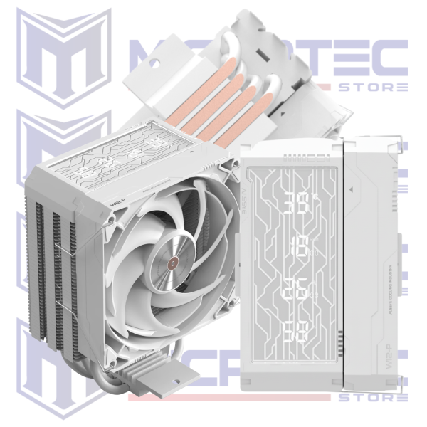 COOLER CPU ALSEYE Q120S PLUS WHITE - (PANTALLA DIGITAL / ARGB / 120MM)