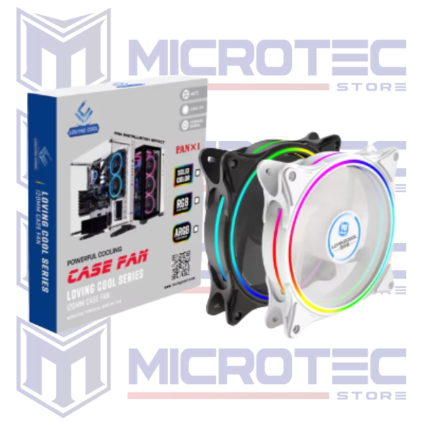 VENTILADOR CASE FAN LOVING COOL SERIES - 120MM (ILUMINACIÓN LED ICE BLUE / CELESTE)