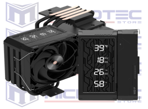 COOLER CPU ALSEYE Q120S PLUS BLACK - (PANTALLA DIGITAL / ARGB / 120MM)