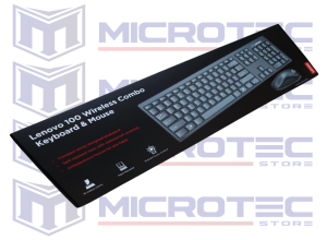 COMBO INALÁMBRICO LENOVO 100 - TECLADO Y MOUSE (ESPAÑOL / RECEPTOR USB)